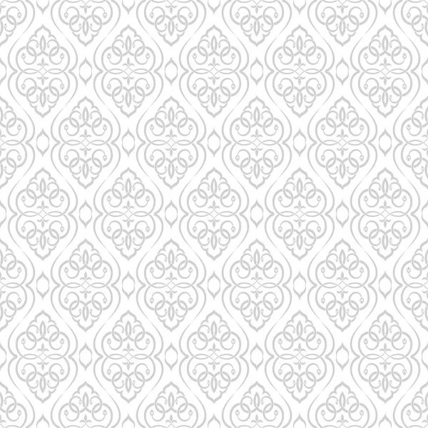 Векторный Бесшовный Шаблон Роскошная Текстура Барокко Регулярно Повторяющийся Ретро Орнамент — стоковый вектор