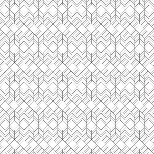 无缝模式 现代时尚的纹理与细线 形成定期重复平铺六角形线性网格与条纹六边形和菱形 图形设计的矢量元素 — 图库矢量图片