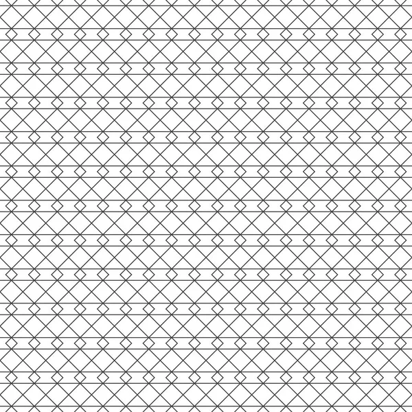 シームレス パターン 細い線でモダンな幾何学的なテクスチャー 定期的に繰り返し交差する線形菱形ダイヤモンド形状 グラフィック デザインのベクター要素 — ストックベクタ