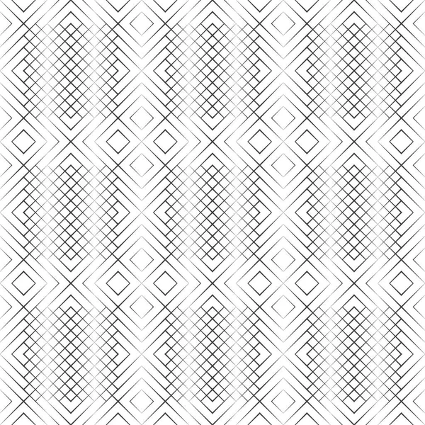 Seamless Pattern Modern Halftone Texture Regularly Repeating Linear Grids Rhombuses — Stock Vector