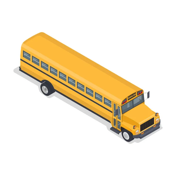 Gele schoolbus — Stockvector