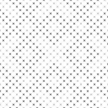 Kusursuz desen. Soyut ambalaj kağıdı. Modern stil dokusu. Düzenli olarak geometrik fayansları küçük haçlarla tekrarlıyorlar. Grafiksel tasarımın vektör ögesi