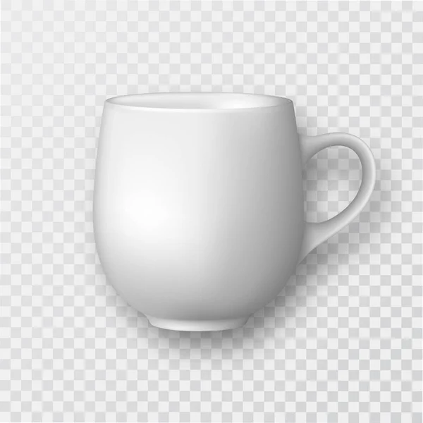 Set Platos Cerámicos Para Bebidas Tazas Con Platillo Sobre Fondo — Vector de stock