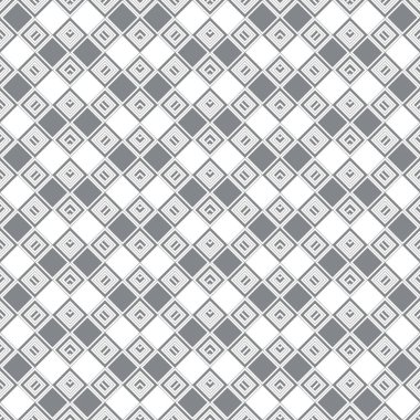 Kusursuz desen. Modern stil dokusu. Araştırılmış arka plan. Düzenli olarak geometrik eşkenar dörtgen fayansları tekrarlıyor. Grafiksel tasarımın vektör ögesi
