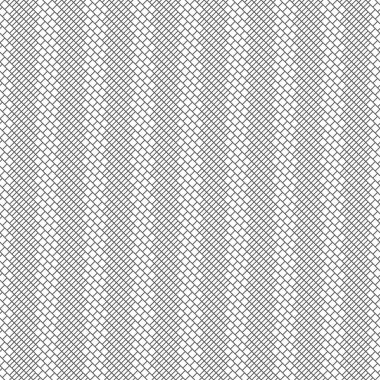Vektör kusursuz desen. Küçük eşkenar eşkenar dörtgenleri ve çapraz şeritleri olan modern basit geometrik doku. Dijital kağıt. İnce çizgi. Düzenli olarak özetlenen arkaplan.