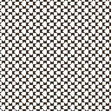 Kusursuz desen. Soyut küçük desenli arka plan. Klasik geometrik doku, tekrarlayan geometrik şekiller, eşkenar dörtgenler, üçgenler. Paket kağıdı, gömlek, kumaş için yüzey.