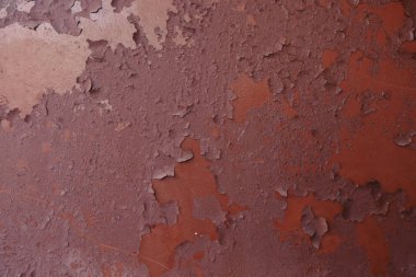 Eski ahşap bir duvar boyadı. kırmızı arkaplan