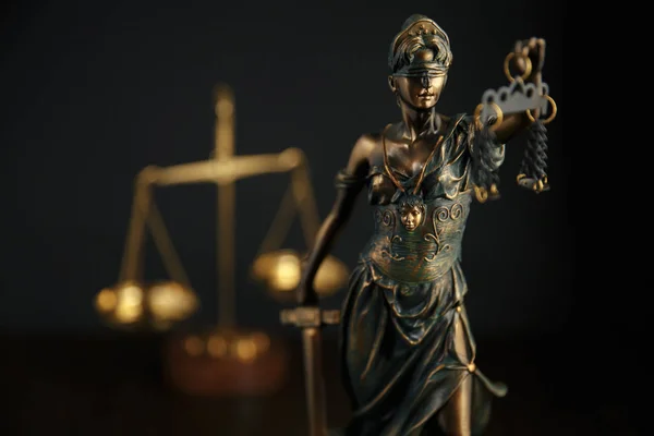 Символ "Статуя правосудия", имидж юридического закона — стоковое фото
