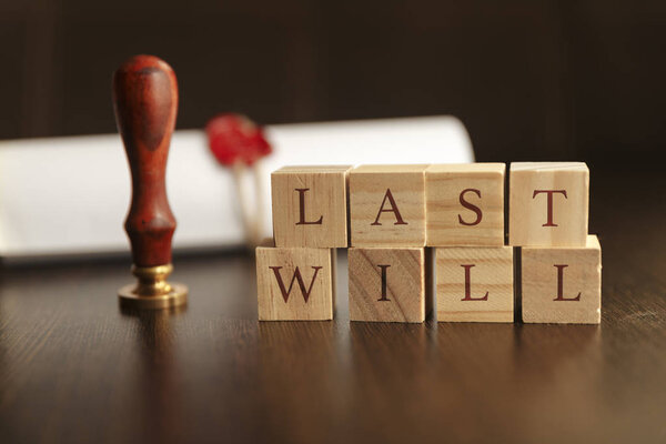 пятнистый ретро-эффект на концепцию фото последняя воля и завещание
