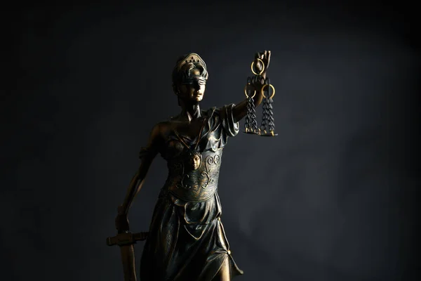 Staty av rättvisa symbolen, juridiska lagen begreppet bild — Stockfoto