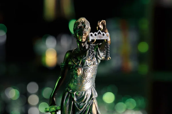 La Estatua de la Justicia - Lady Justice o Iustitia Justia —  Fotos de Stock