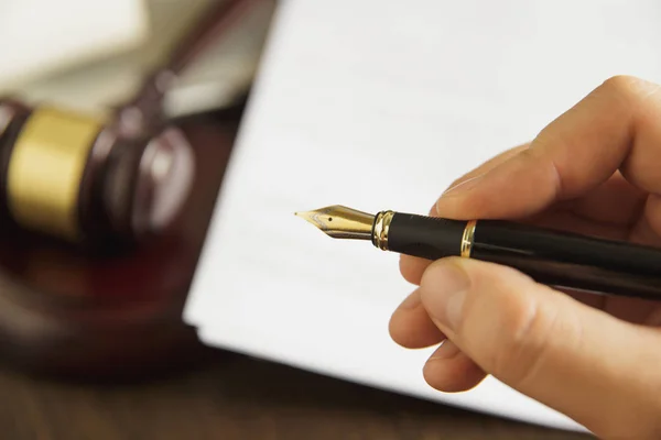 Notary public in office — Stock Photo, Image