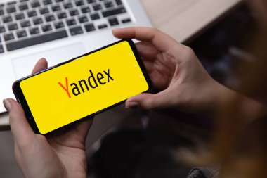 Tula, Rusya - 28 Kasım 2018: görüntülenen Yandex Web sitesi yandexru