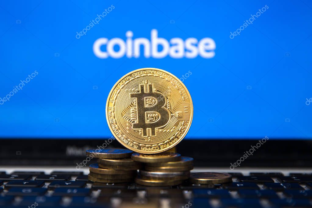 Tula, Russia - JANUARY 27, 2019:Coinbase - Buy Bitcoin and More, Secure Wallet mobile app on the display of smartphone.