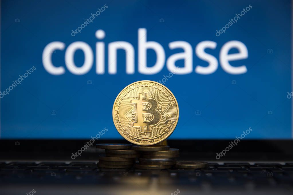 Tula, Russia - JANUARY 27, 2019:Coinbase - Buy Bitcoin and More, Secure Wallet mobile app on the display of smartphone.