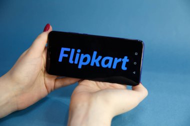 Tula, Rusya - 29 Ocak 2019: modern üzerinde görüntülenen Flipkart logosu