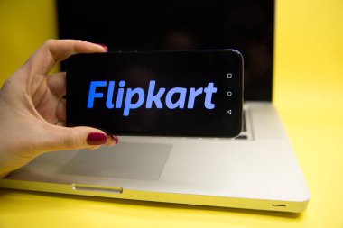 Tula, Rusya - 29 Ocak 2019: modern üzerinde görüntülenen Flipkart logosu