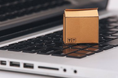 Kasa içi ve üzerinde bir dizüstü online alışveriş arabası bir şeklidir doğrudan bir satıcıdan malları satın, tüketicilerin elektronik ticaret
