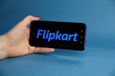 Tula, Rusya - 29 Ocak 2019: modern üzerinde görüntülenen Flipkart logosu