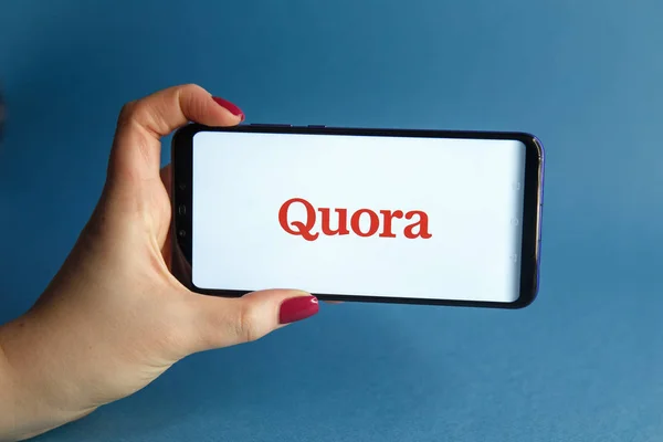 Tula, Rusko - 29 ledna 2019: Quora logo zobrazené — Stock fotografie