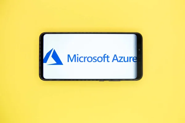 Тула, Россия - 29 января 2019 года: логотип Microsoft Azure — стоковое фото