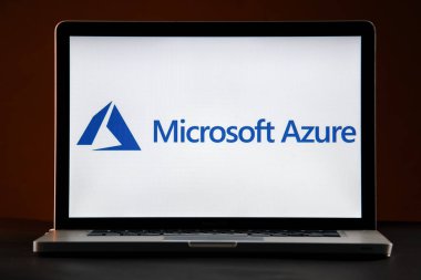 Tula, Rusya - 21 Şubat 2019: bir dizüstü bilgisayarda görüntülenen logosu