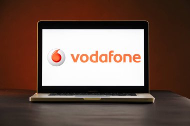 Tula, Rusya - 21 Şubat 2019: bir dizüstü bilgisayarda görüntülenen logosu