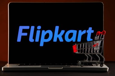 Tula, Rusya - 21 Şubat 2019: bir dizüstü bilgisayarda görüntülenen logosu