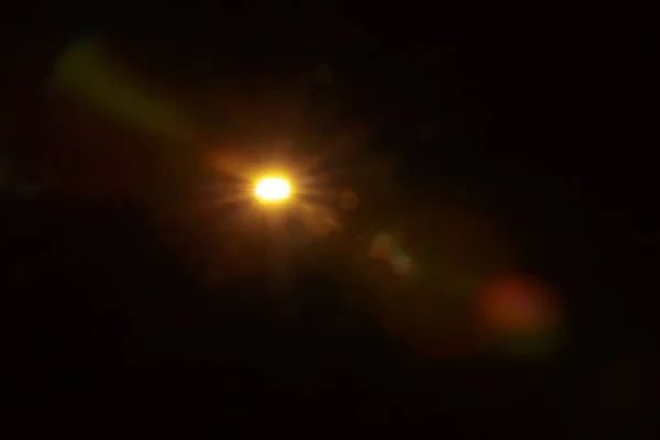 概要黒色の自然太陽フレア — ストック写真