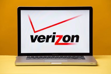 Tula, Rusya 17. 06 2019 verizon bilgisayar ekranında.