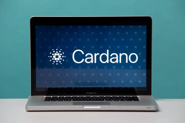 Tula, russland 17. 06 2019 Cardano auf dem Laptop-Display. — Stockfoto