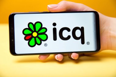 Tula, Rusya 17. Telefon ekranında 06 2019 icq.