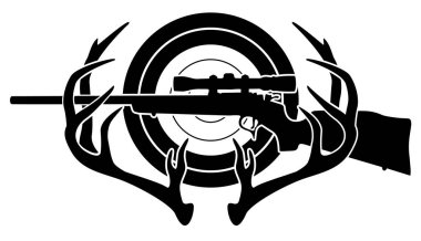 Avcılık ve atıcılık spor vektör çizim