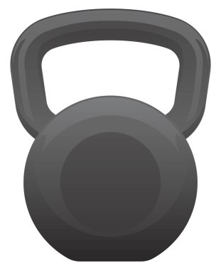 Kettlebell Izole vektör Illüstrasyon