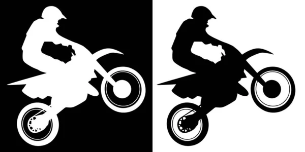 Motocross Dirt Bikes Silhouette Stock Vector by ©hobrath 77481250