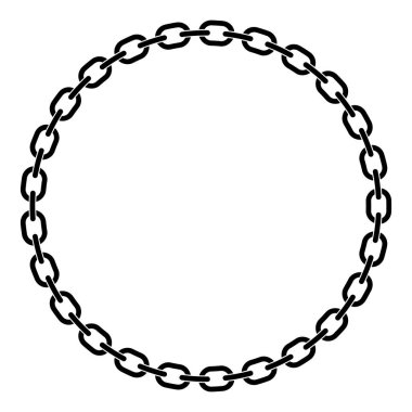 Bir Başkanlık Çemberindeki Zincir Bağlantıları İzole Vektör İllüstrasyonu