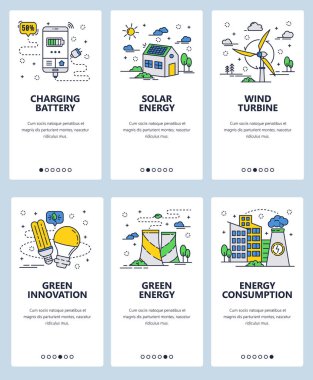 Vektör hat sanat web ve mobil uygulaması şablonu ayarla