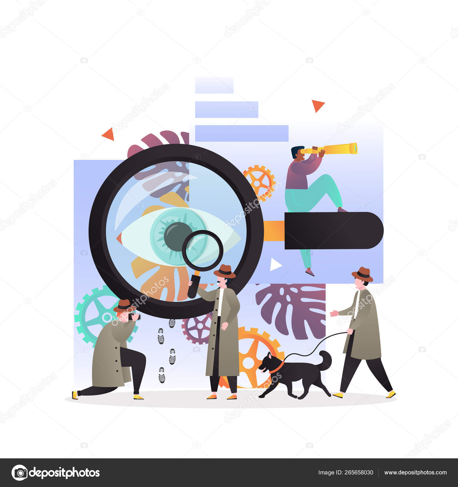 Criminólogo imágenes de stock de arte vectorial | Depositphotos