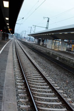 Köln'deki Boş Tren İstasyonu