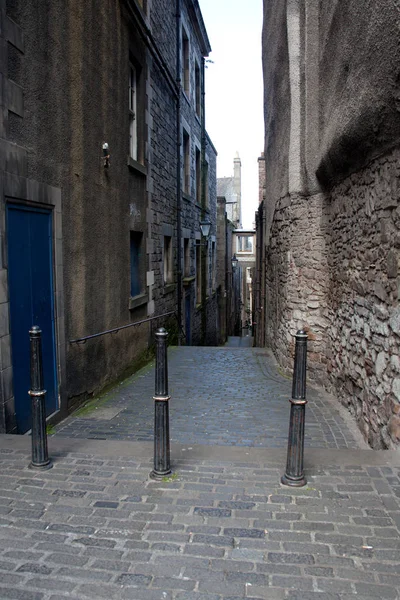 Caminho Passagem Vazia Histórica Edimburgo Escócia Fotos De Bancos De Imagens