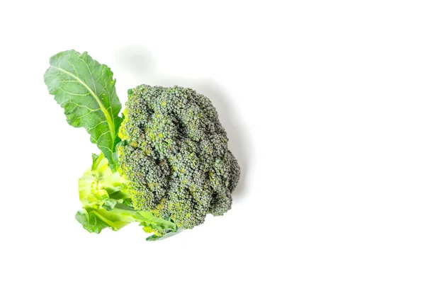 白い背景 健康的な野菜 食品緑のブロッコリー — ストック写真