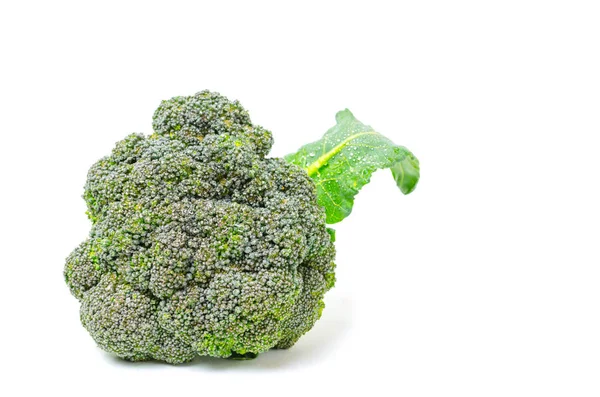 白い背景 健康的な野菜 食品緑のブロッコリー — ストック写真