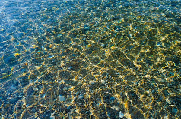 Clean Clear Water Bottom Sand Ocean Blue — Stock Photo, Image