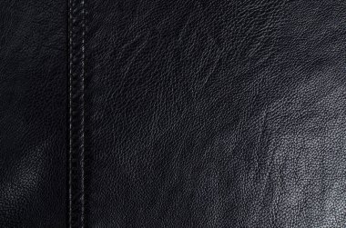 Arka plan siyah deri, soyutlama, doku yakın çekim.