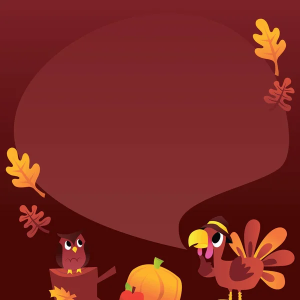 Een Cartoon Vectorillustratie Van Een Super Schattig Thanksgiving Pelgrim Meisje — Stockvector