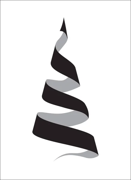 Tasarım köknar ağacı siyah, sembolik, karakteri Noel ve yeni yıl