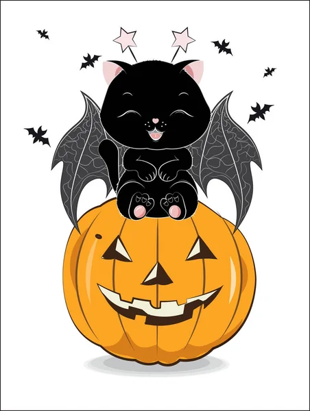 Чёрный Хэллоуин — стоковый вектор