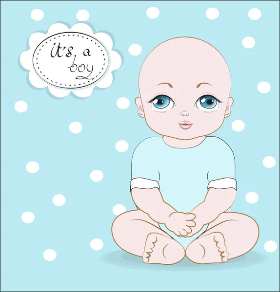 Baby boy — Stock Vector