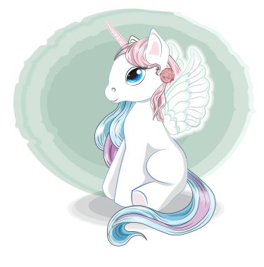 Tek boynuzlu at kanatlı