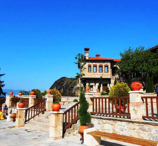 Meteora manastırı, binalardan birinin iç manzarası, Yunanistan